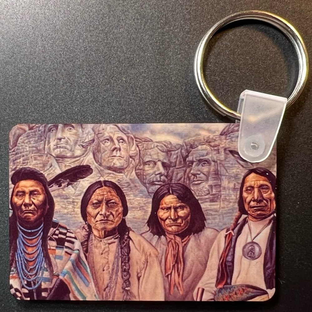 Native American Forefathers Keychain Purse Backpack Accessory New